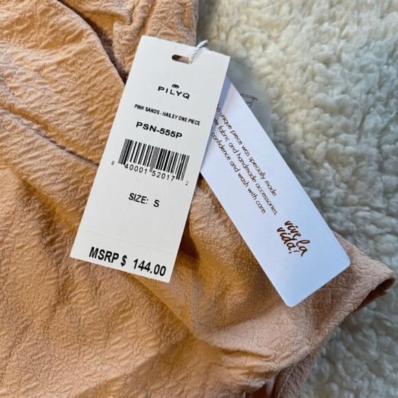 NWT PilyQ Pink Sands Hailey One Piece - Picture 4 of 5